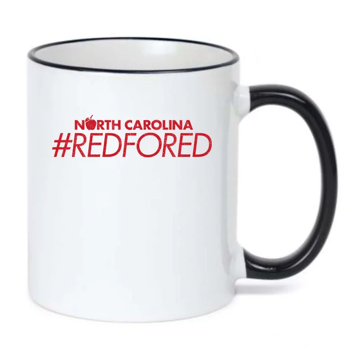 North Carolina Red For Ed Black Color Changing Mug