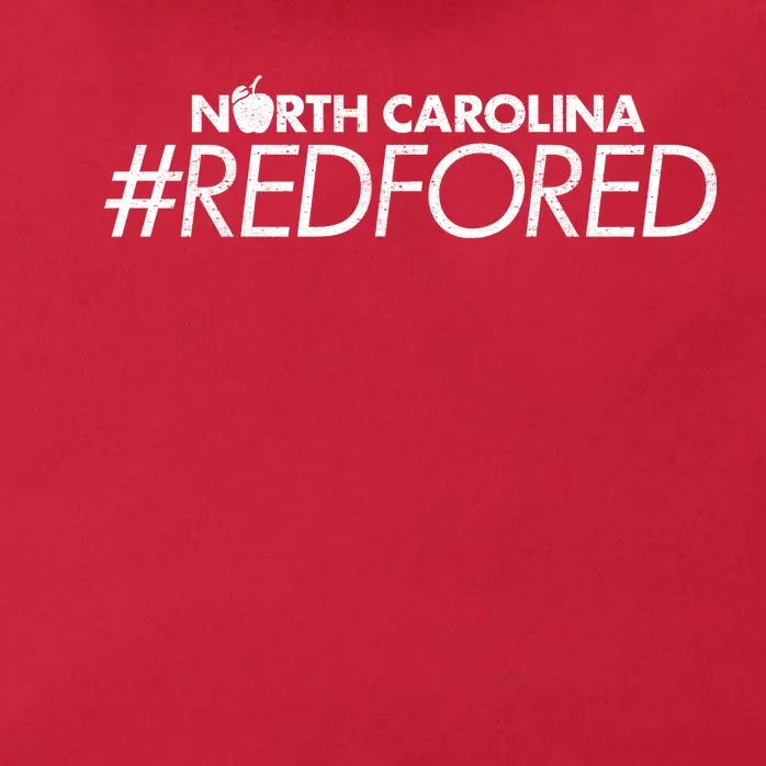 North Carolina Red For Ed Zip Tote Bag