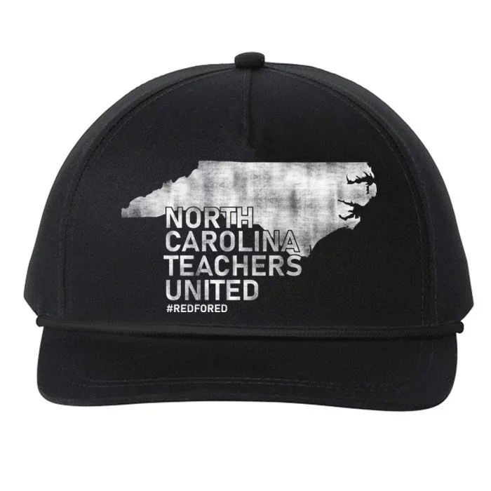 North Carolina Teachers United Red For Ed Snapback Five-Panel Rope Hat