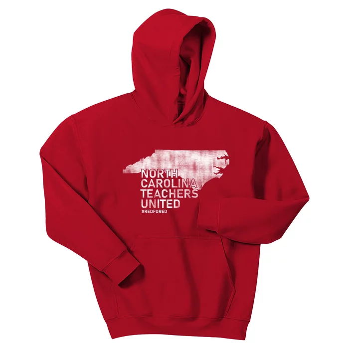 North Carolina Teachers United Red For Ed Kids Hoodie