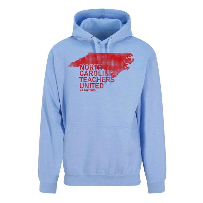 North Carolina Teachers United Red For Ed Unisex Surf Hoodie