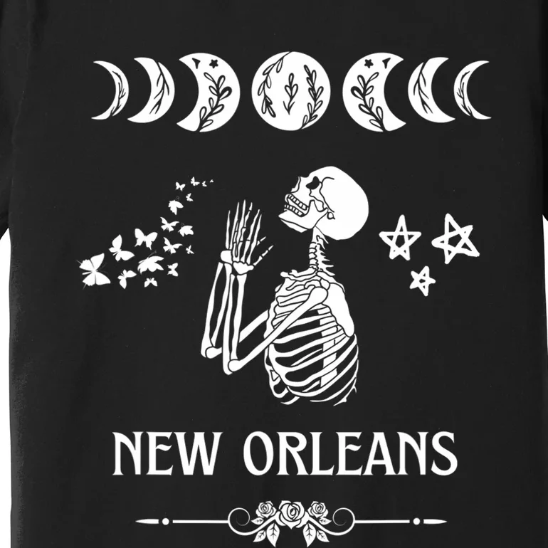 New Orleans Spooky Goth Nola Louisiana Halloween Gothic Premium T-Shirt