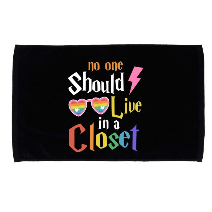 No One Should Live In A Closet LGBT Microfiber Hand Towel