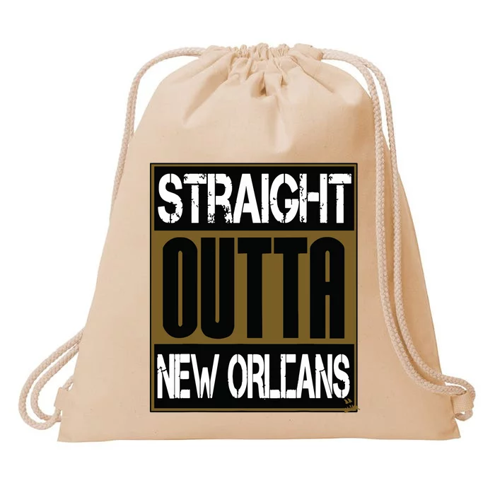 New Orleans Shirts Hip Hop Straight Outta New Orleans Drawstring Bag