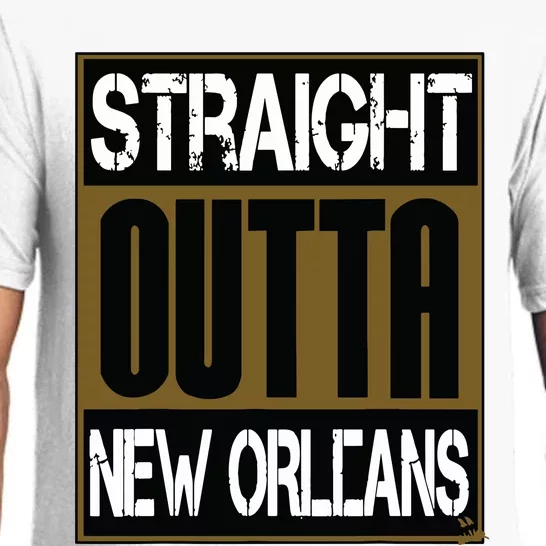 New Orleans Shirts Hip Hop Straight Outta New Orleans Pajama Set