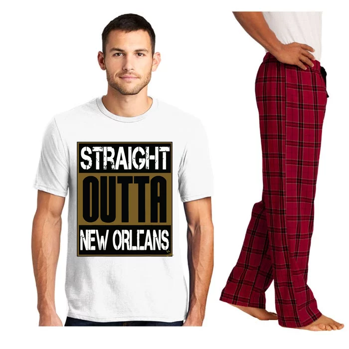 New Orleans Shirts Hip Hop Straight Outta New Orleans Pajama Set