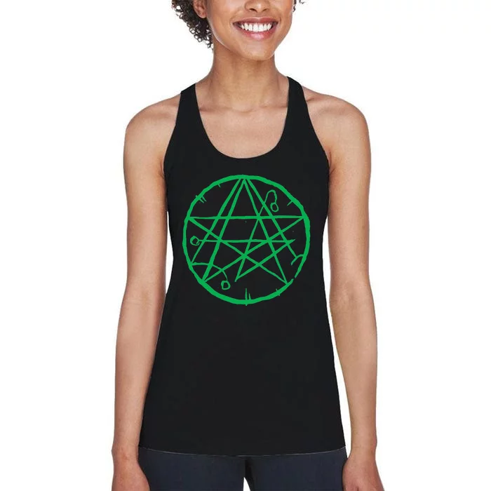 Necronomicon Occult Symbol Cosmic Horror Cthulhu Women's Racerback Tank