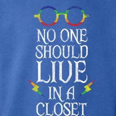 No One Should Live In A Closet Lgbtq Pride Gift Toddler Hoodie