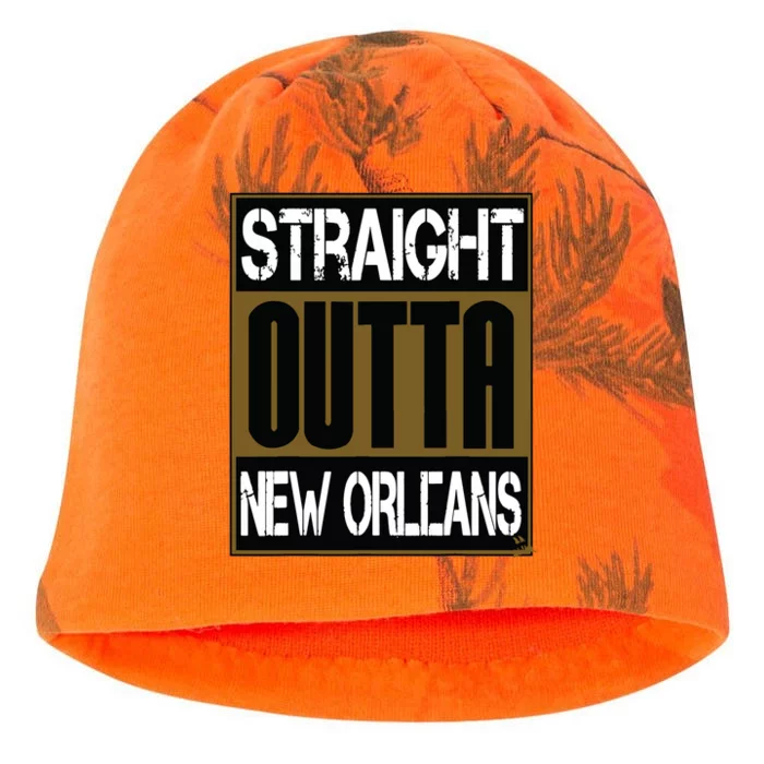 New Orleans Shirts Hip Hop Straight Outta New Orleans Kati - Camo Knit Beanie