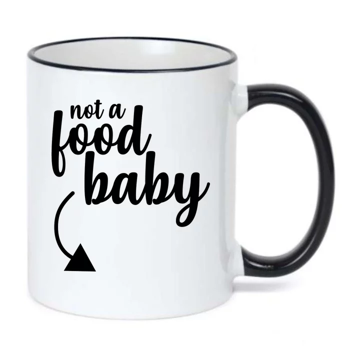 Not a Food Baby Surprise Thanksgiving Pregnancy Black Color Changing Mug