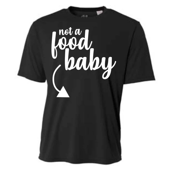 Not a Food Baby Surprise Thanksgiving Pregnancy Cooling Performance Crew T-Shirt