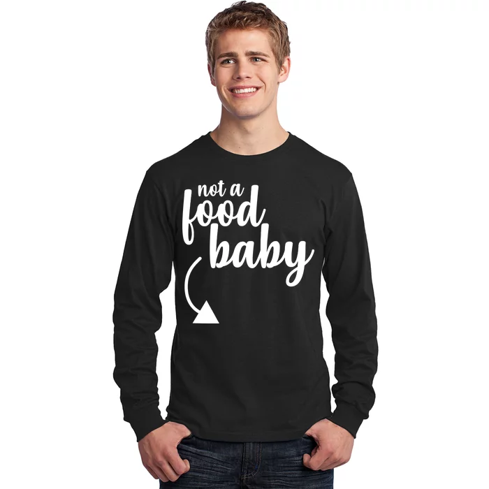 Not a Food Baby Surprise Thanksgiving Pregnancy Long Sleeve Shirt