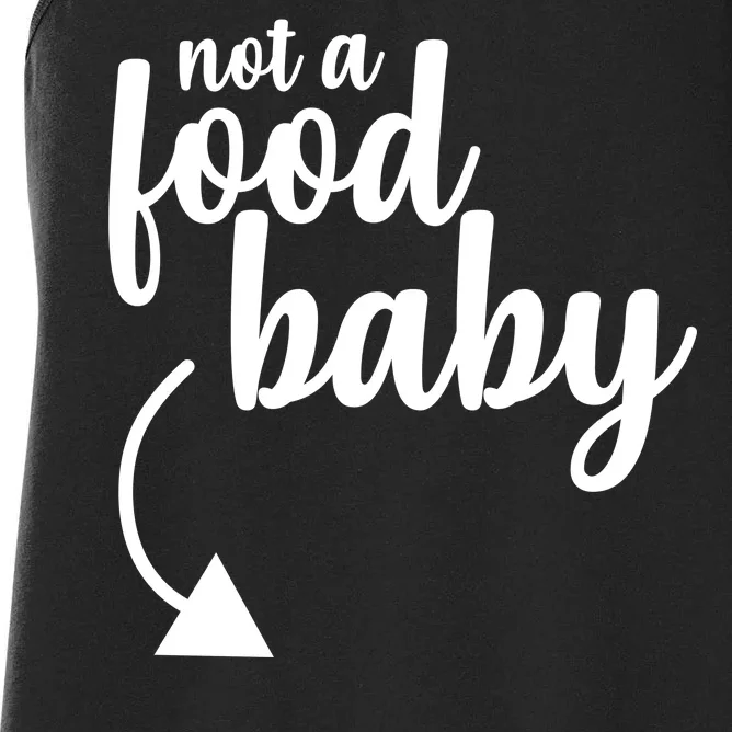 Not a Food Baby Surprise Thanksgiving Pregnancy Women's Racerback Tank