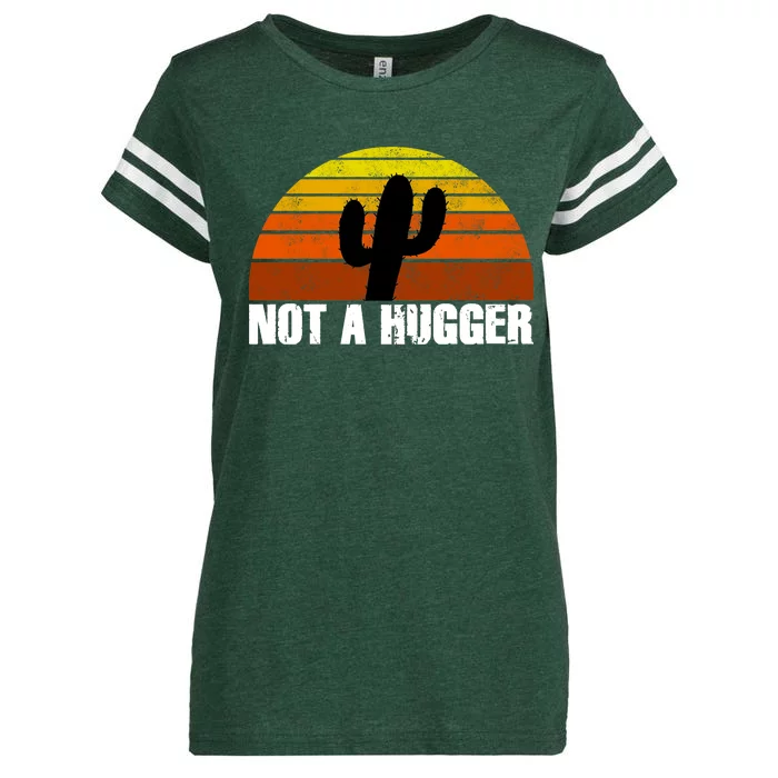 Not A Hugger Enza Ladies Jersey Football T-Shirt