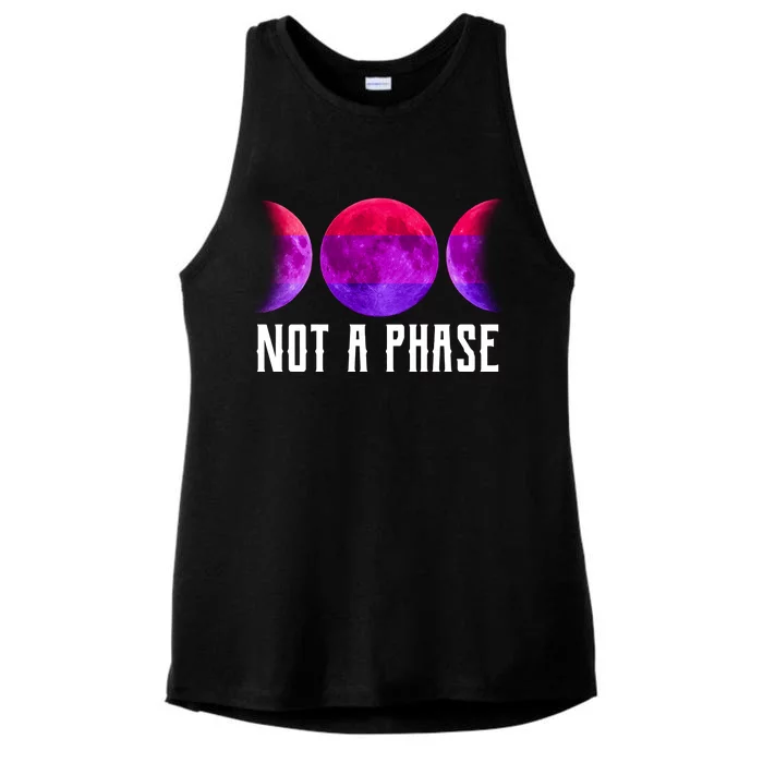 Not A Phase Bi Pride Bisexual Ladies Tri-Blend Wicking Tank