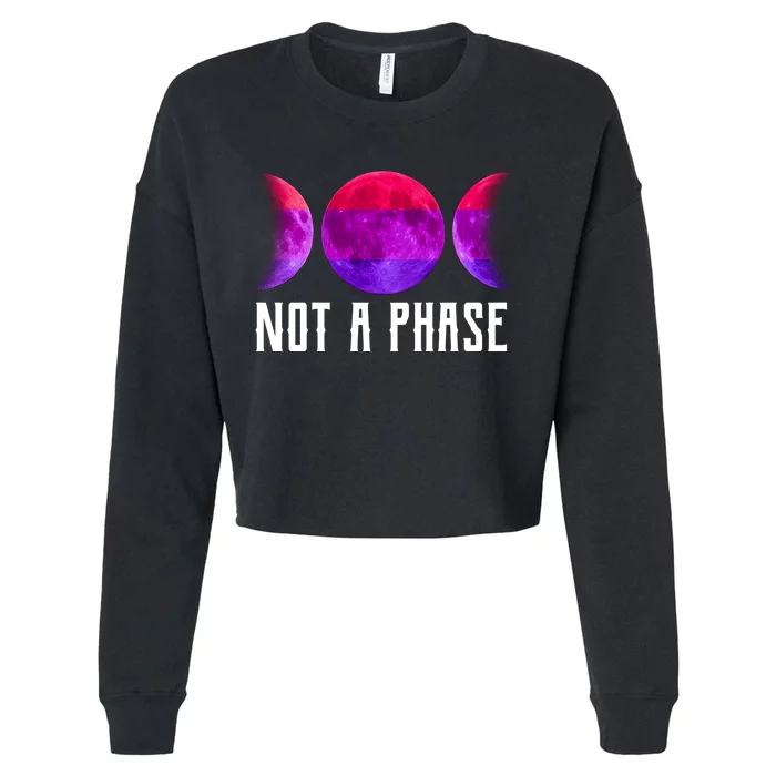 Not A Phase Bi Pride Bisexual Cropped Pullover Crew