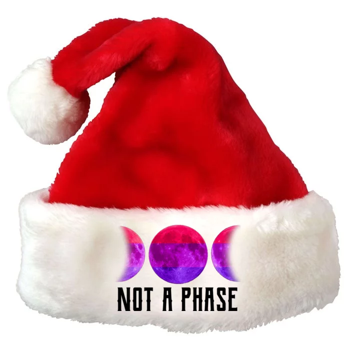 Not A Phase Bi Pride Bisexual Premium Christmas Santa Hat