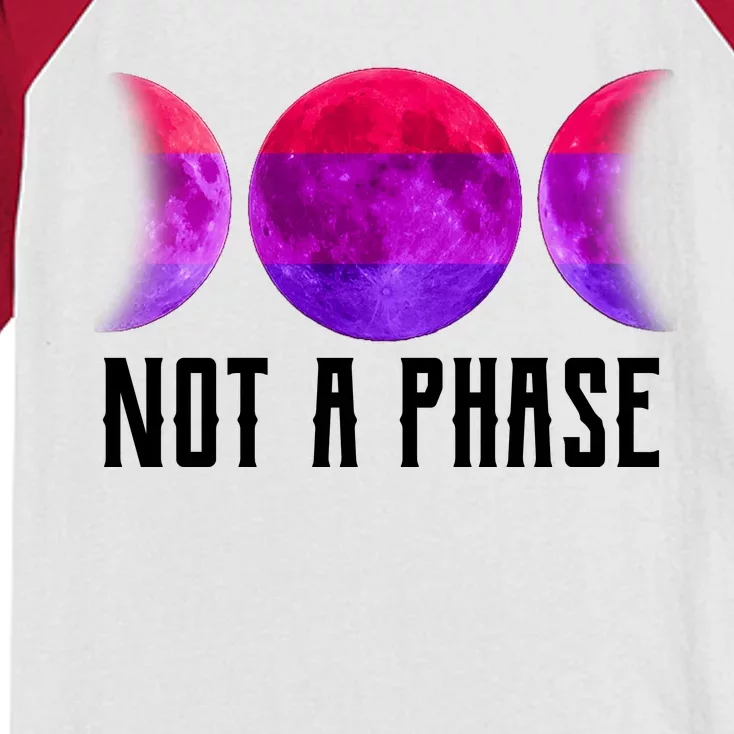 Not A Phase Bi Pride Bisexual Kids Colorblock Raglan Jersey