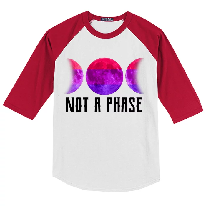 Not A Phase Bi Pride Bisexual Kids Colorblock Raglan Jersey