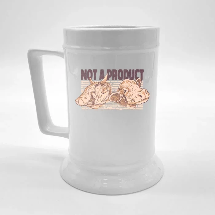 Not A Product Vegan Front & Back Beer Stein