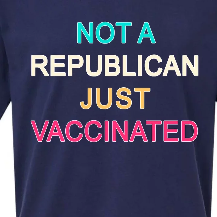 Not A Republican Just Vaccinated Sueded Cloud Jersey T-Shirt