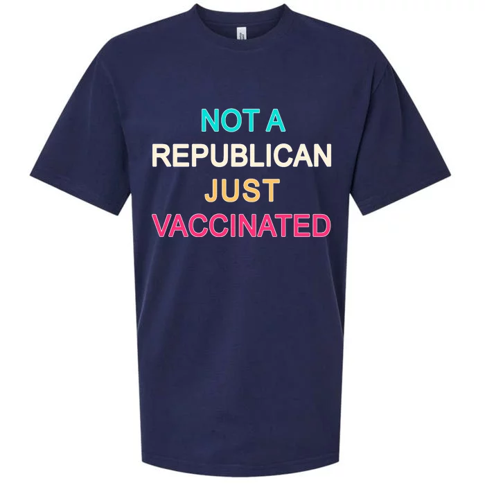 Not A Republican Just Vaccinated Sueded Cloud Jersey T-Shirt