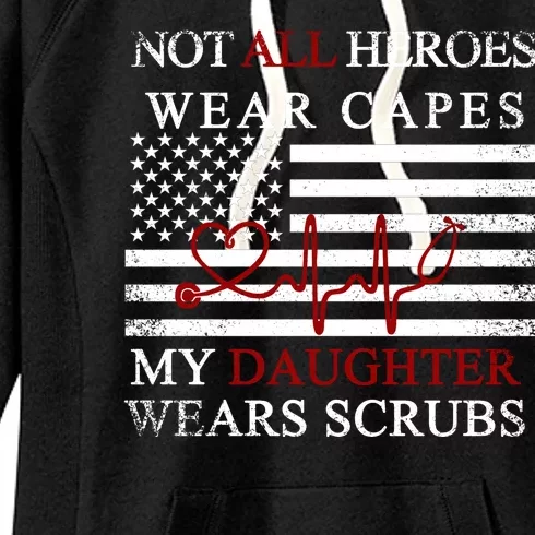 Not All Heroes Wear Capes American Nurses Women's Fleece Hoodie