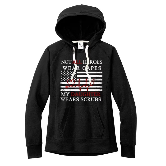 Not All Heroes Wear Capes American Nurses Women's Fleece Hoodie