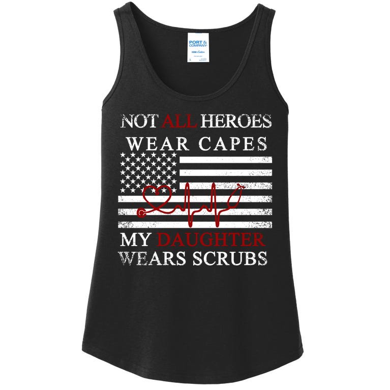 Not All Heroes Wear Capes American Nurses Ladies Essential Tank