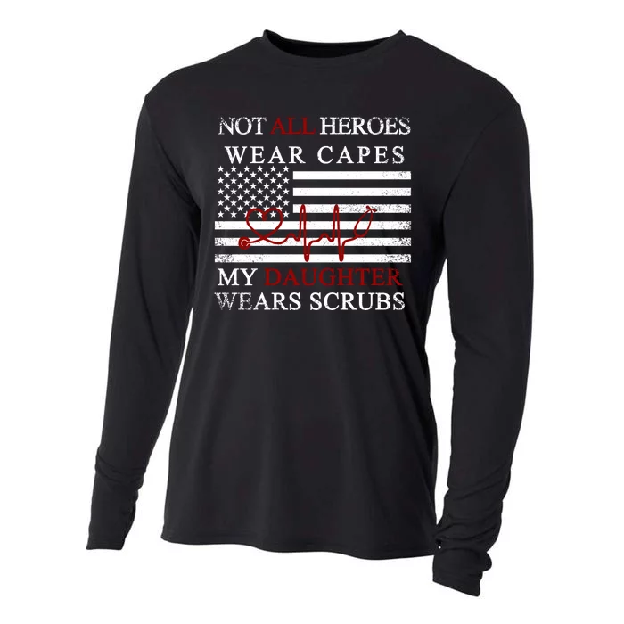 Not All Heroes Wear Capes American Nurses Cooling Performance Long Sleeve Crew