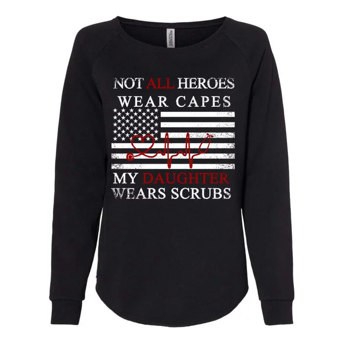 Not All Heroes Wear Capes American Nurses Womens California Wash Sweatshirt