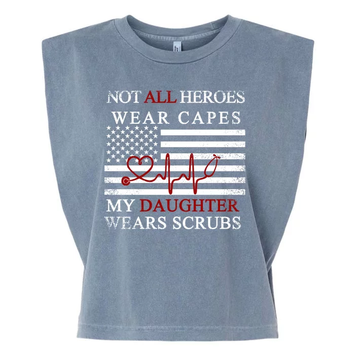 Not All Heroes Wear Capes American Nurses Garment-Dyed Women's Muscle Tee