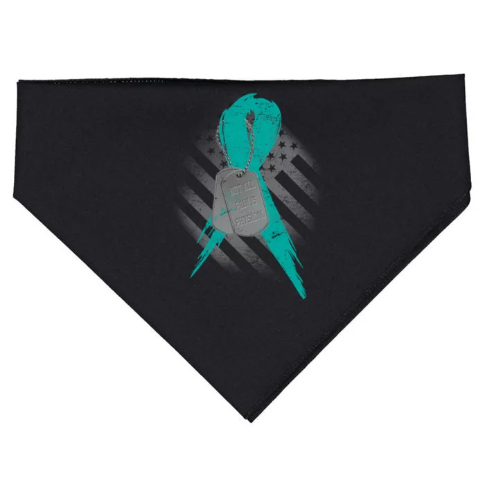 Not All Pain Is Physical USA-Made Doggie Bandana