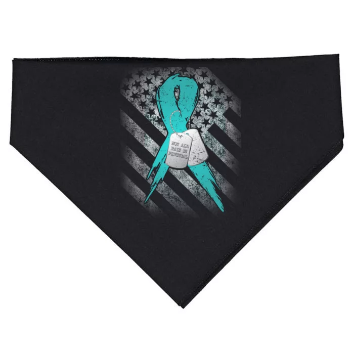 Not All Pain is Physical PTSD Awareness USA-Made Doggie Bandana