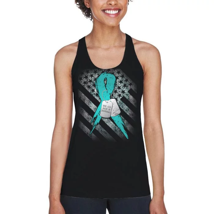 Not All Pain is Physical PTSD Awareness Women's Racerback Tank