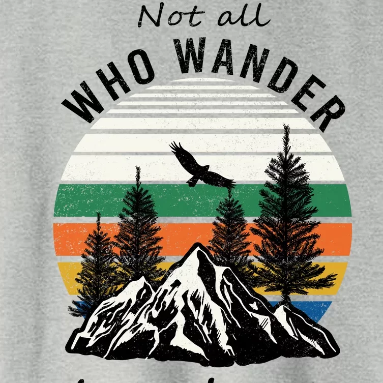 Not All Who Wander Are Lost Women's Crop Top Tee