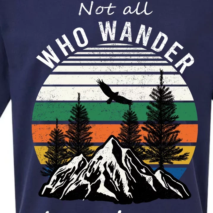 Not All Who Wander Are Lost Sueded Cloud Jersey T-Shirt