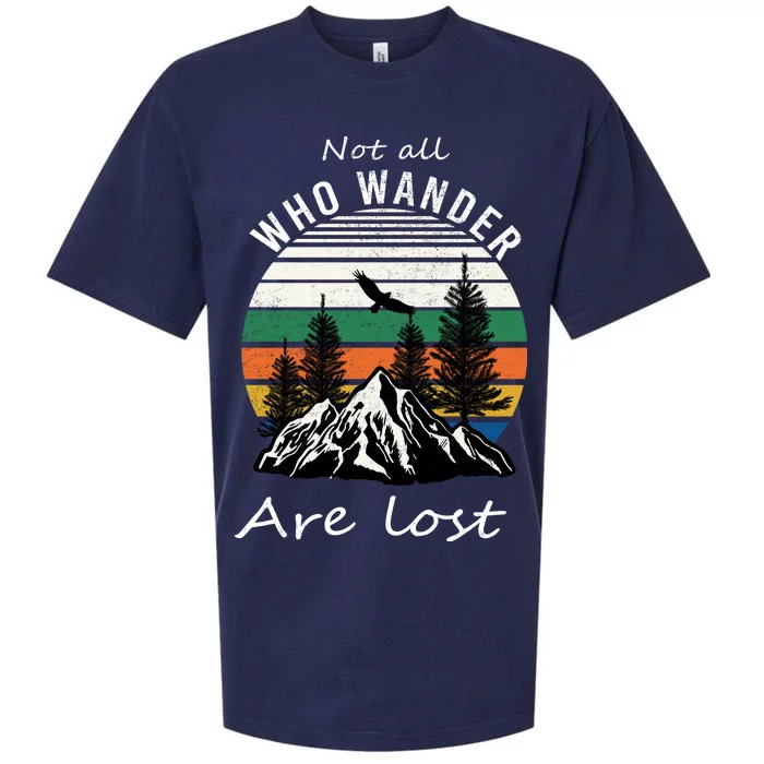 Not All Who Wander Are Lost Sueded Cloud Jersey T-Shirt