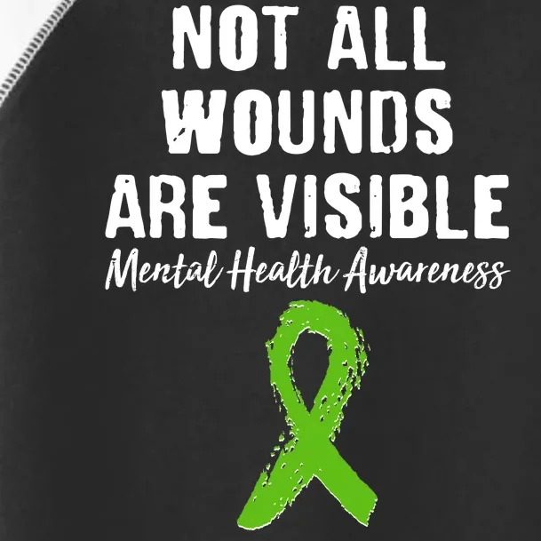 Not All Wounds Are Visible Mental Health Awareness Toddler Fine Jersey T-Shirt