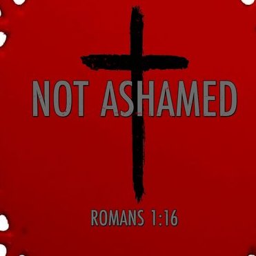 Not Ashamed Romans 1:16 Oval Ornament