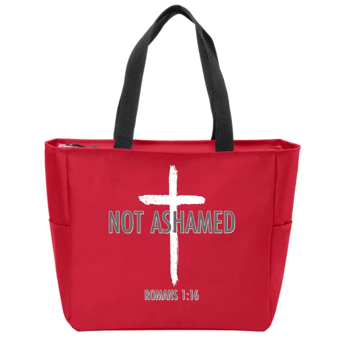 Not Ashamed Romans 1:16 Zip Tote Bag