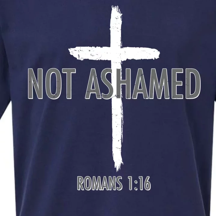 Not Ashamed Romans 1:16 Sueded Cloud Jersey T-Shirt