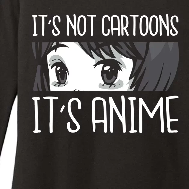 Not Cartoons It's Anime Womens CVC Long Sleeve Shirt