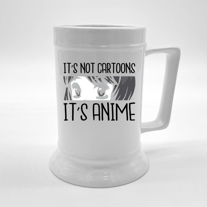 Not Cartoons It's Anime Front & Back Beer Stein