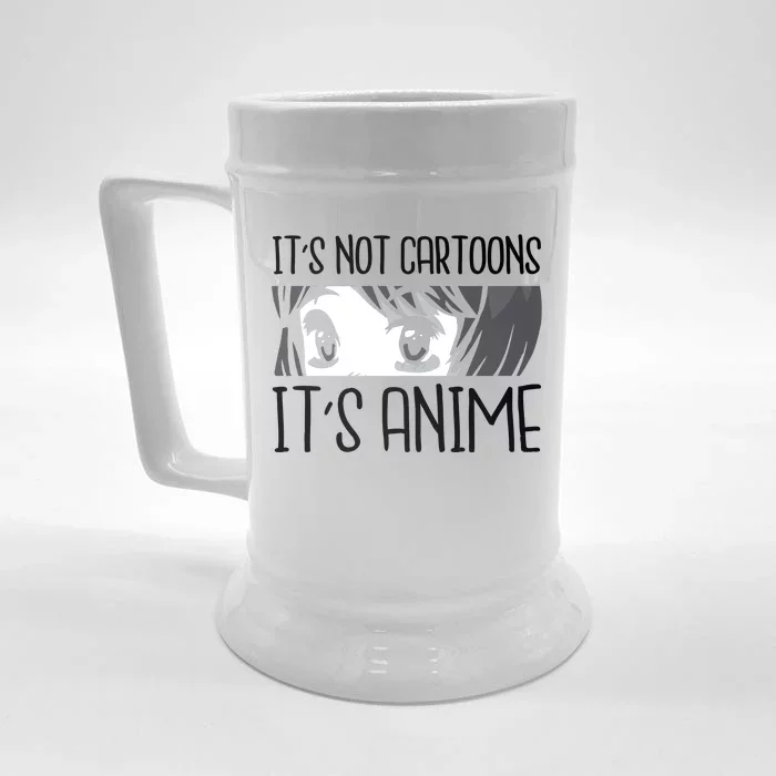 Not Cartoons It's Anime Front & Back Beer Stein