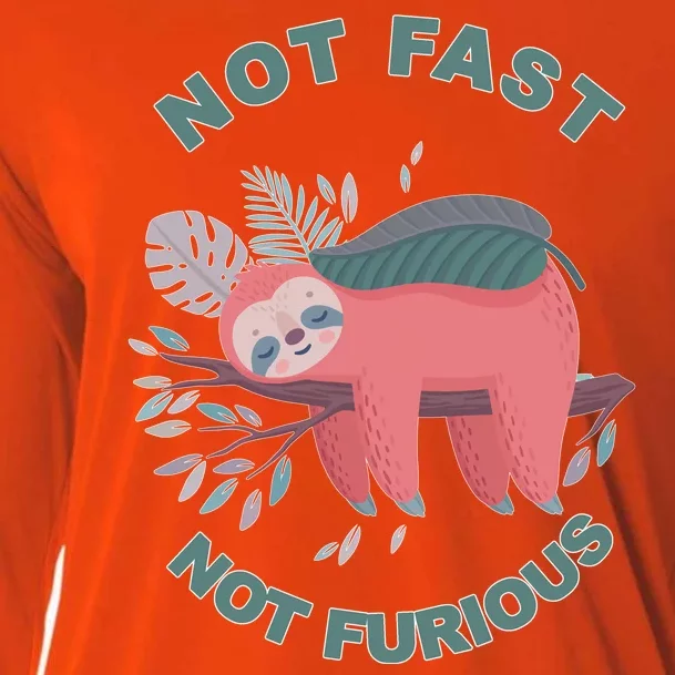 Not Fast Not Furious Sloth Cute Cooling Performance Long Sleeve Crew