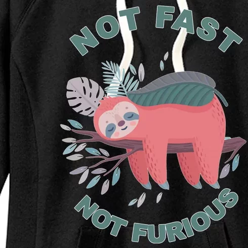 Not Fast Not Furious Sloth Cute Women's Fleece Hoodie