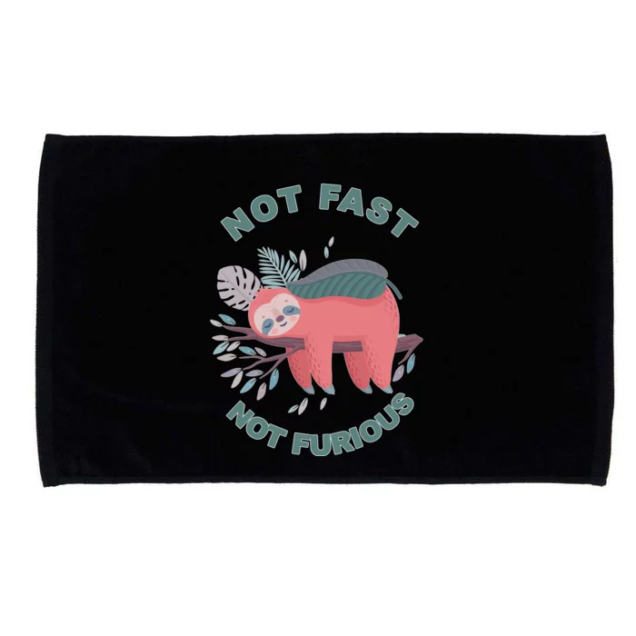 Not Fast Not Furious Sloth Cute Microfiber Hand Towel