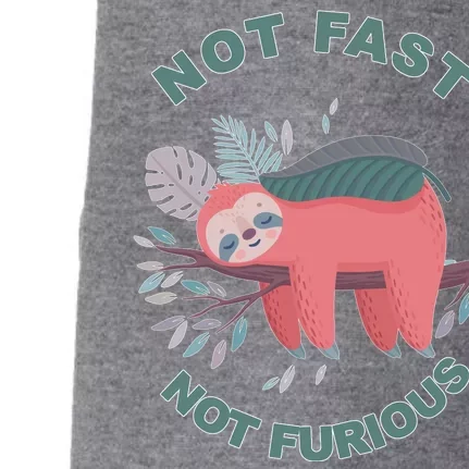 Not Fast Not Furious Sloth Cute Doggie 3-End Fleece Hoodie