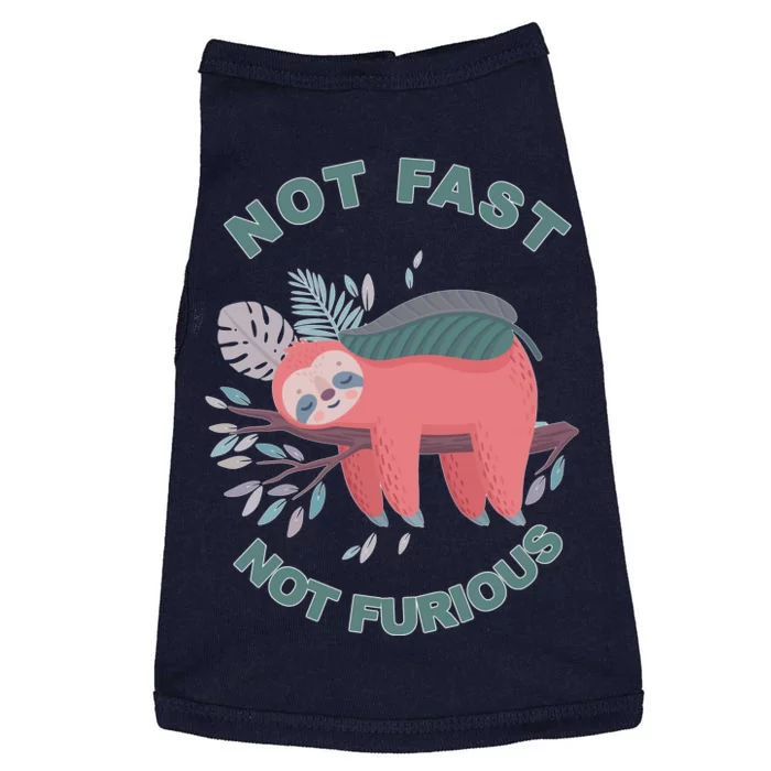 Not Fast Not Furious Sloth Cute Doggie Tank